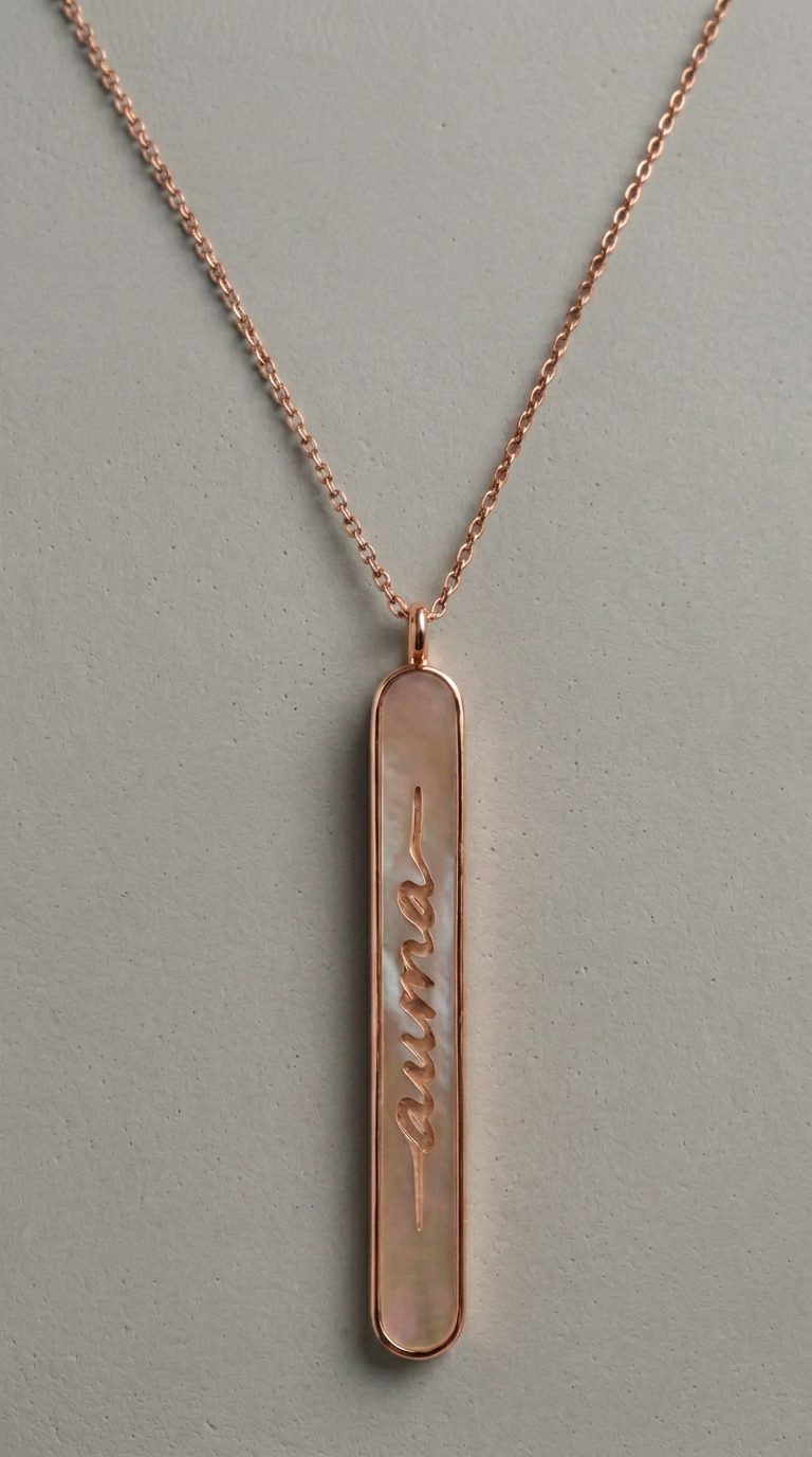 The Rose Gold Auma scent pendant